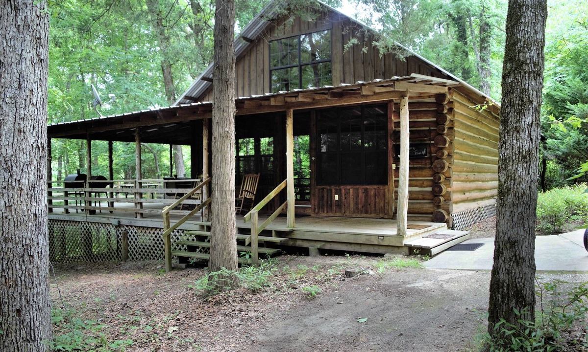 Nacogdoches Cabin | Antlers - An authentic log cabin experience in the forest at Stag Leap Cabins!