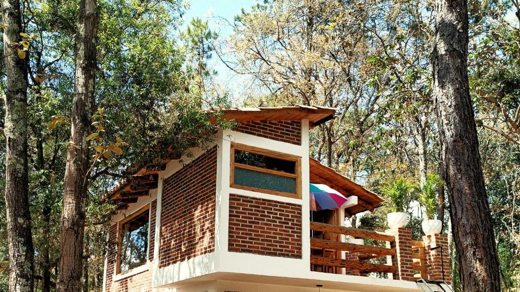 Acaxochitlan Other | Cabaña para pareja en el bosque IA