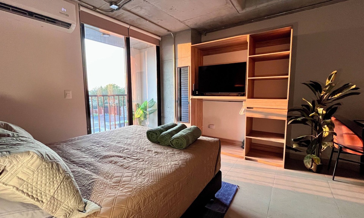 Monterrey Centro Apartment | Centrally located loft 80 steps away from Santa Lucia - Monterrey Downtown -
