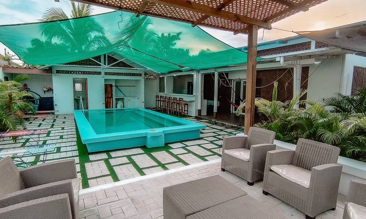 Monterrico House | Charming 2-bedroom house with WiFi, Pool, and AC in enchanting Monterrico.
