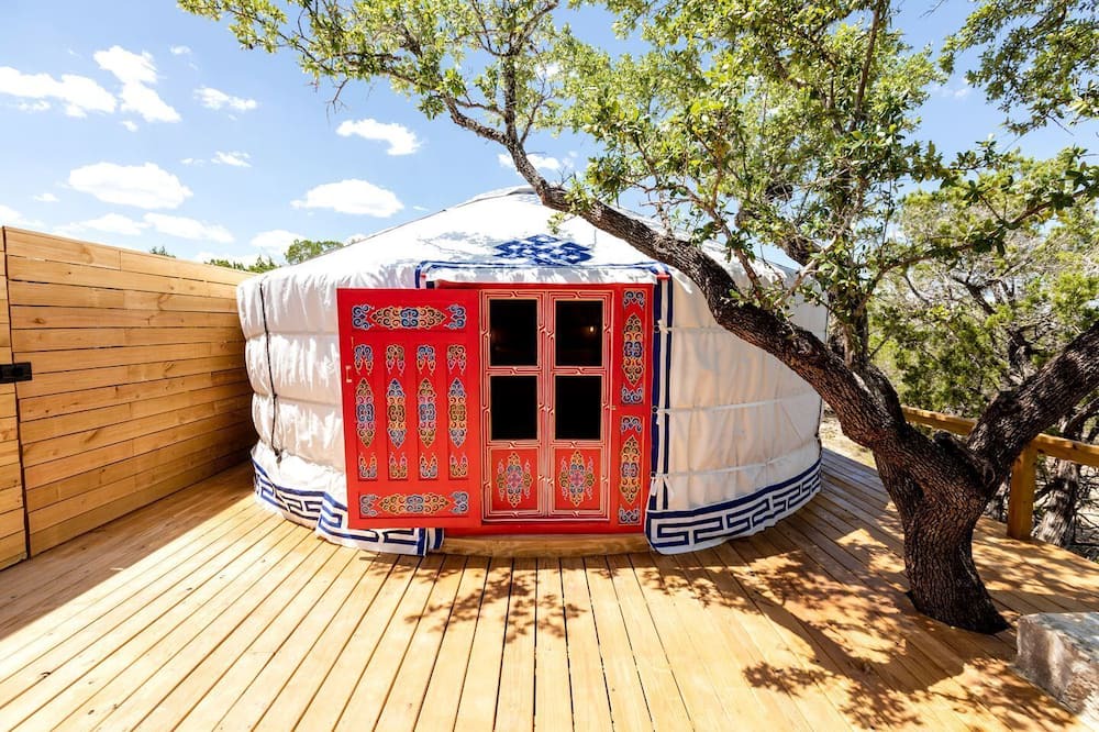 Dripping Springs Cabin | Cozy Yurt with Hot Tub Surrounded by Nature in Dripping Springs, Texas