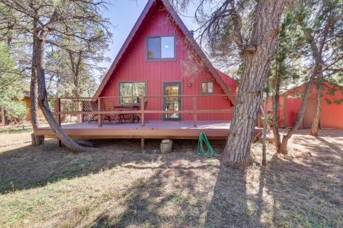 Overgaard House | Decks + Fire Pit: Rustic-Modern Overgaard Cabin!