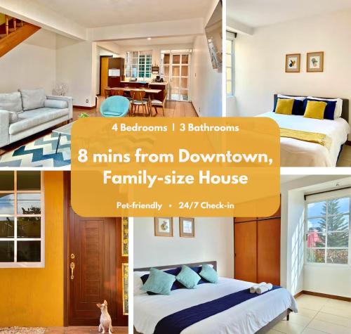 Oaxaca Apartment | Family Size - 4BR House in Oaxaca - Peaceful