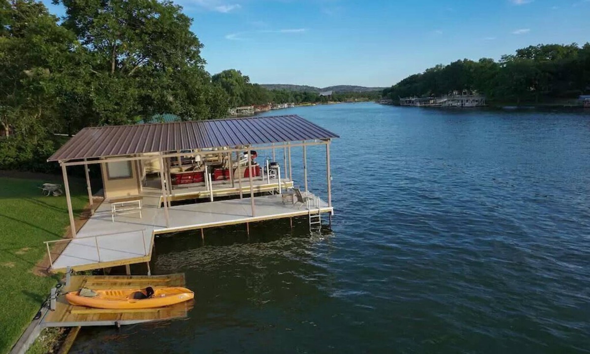 Marble Falls House | Lake LBJ Waterfront | Private Dock | Family Fun!