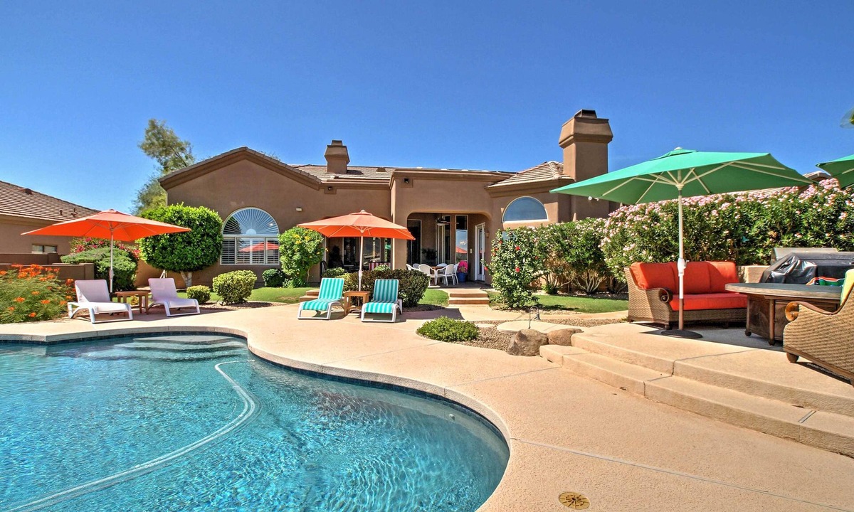 North Scottsdale House | Luxe Scottsdale Home w/Pool & Mountain Views!