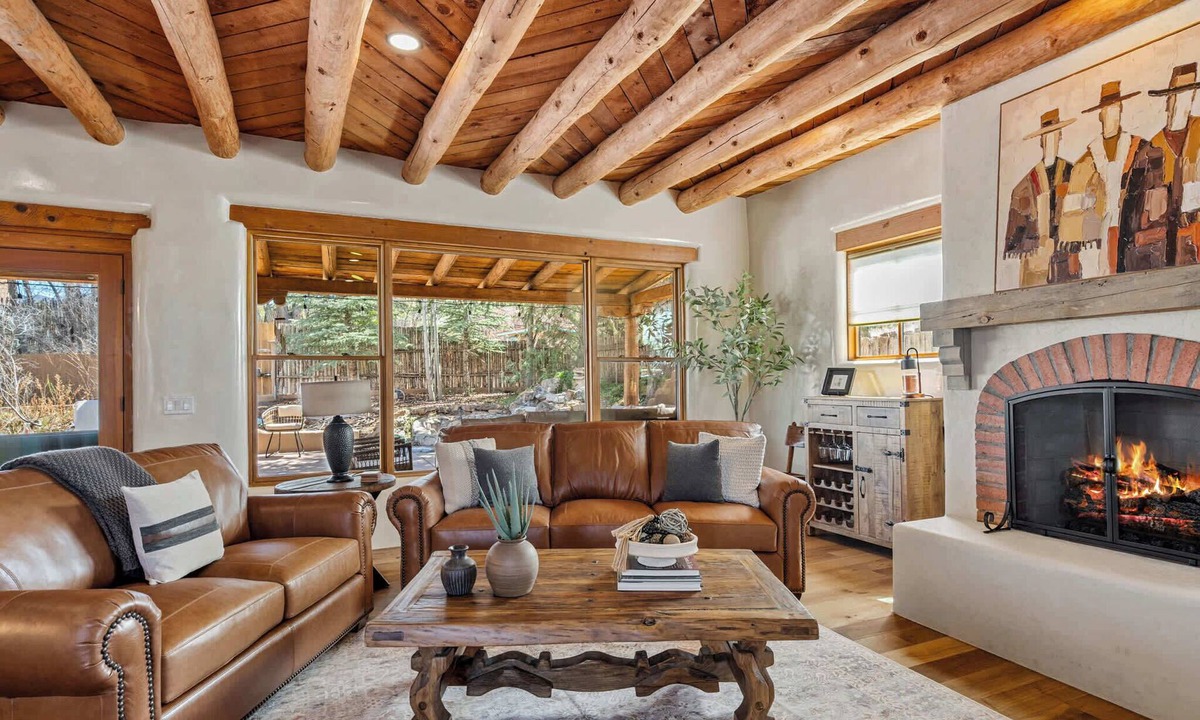 Santa Fe House | Luxury Tesuque Retreat, Hot Tub, Kiva Fireplaces