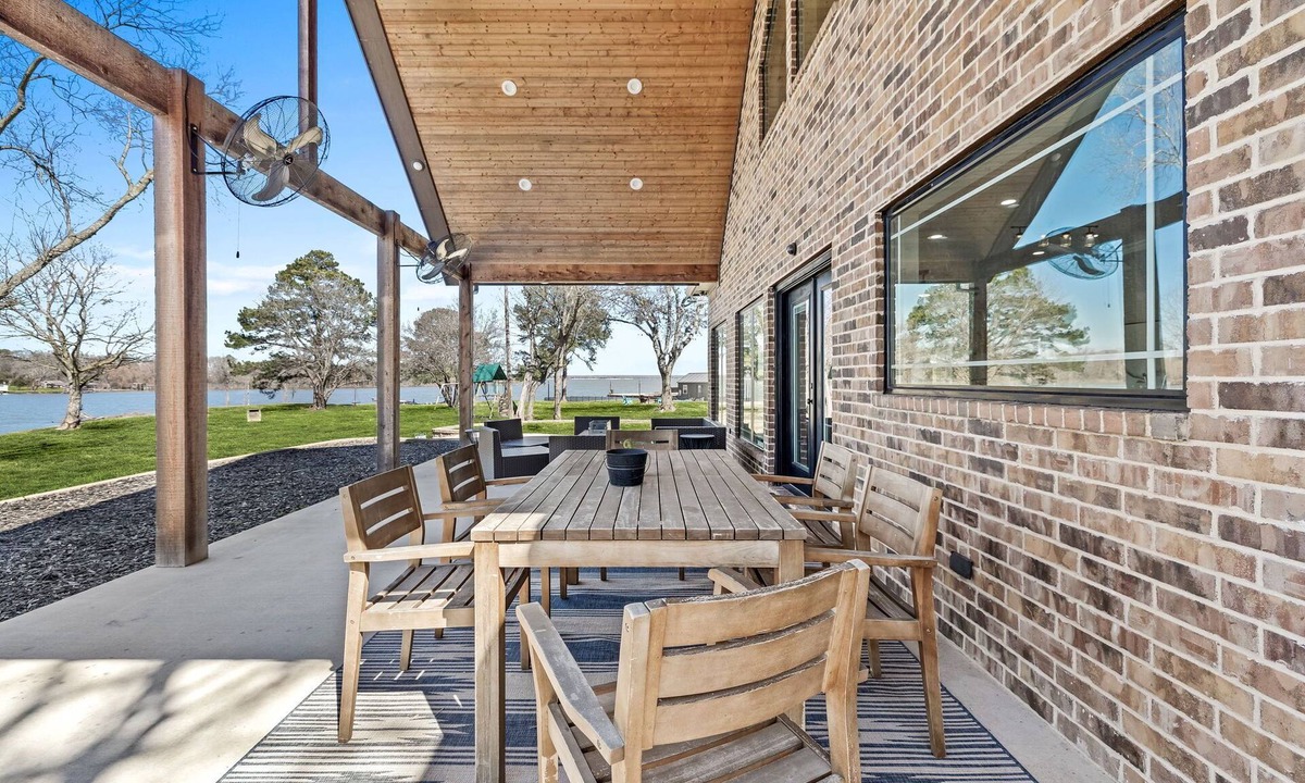 Wills Point House | Luxury waterfront new home w/panoramic views, private dock & firepit