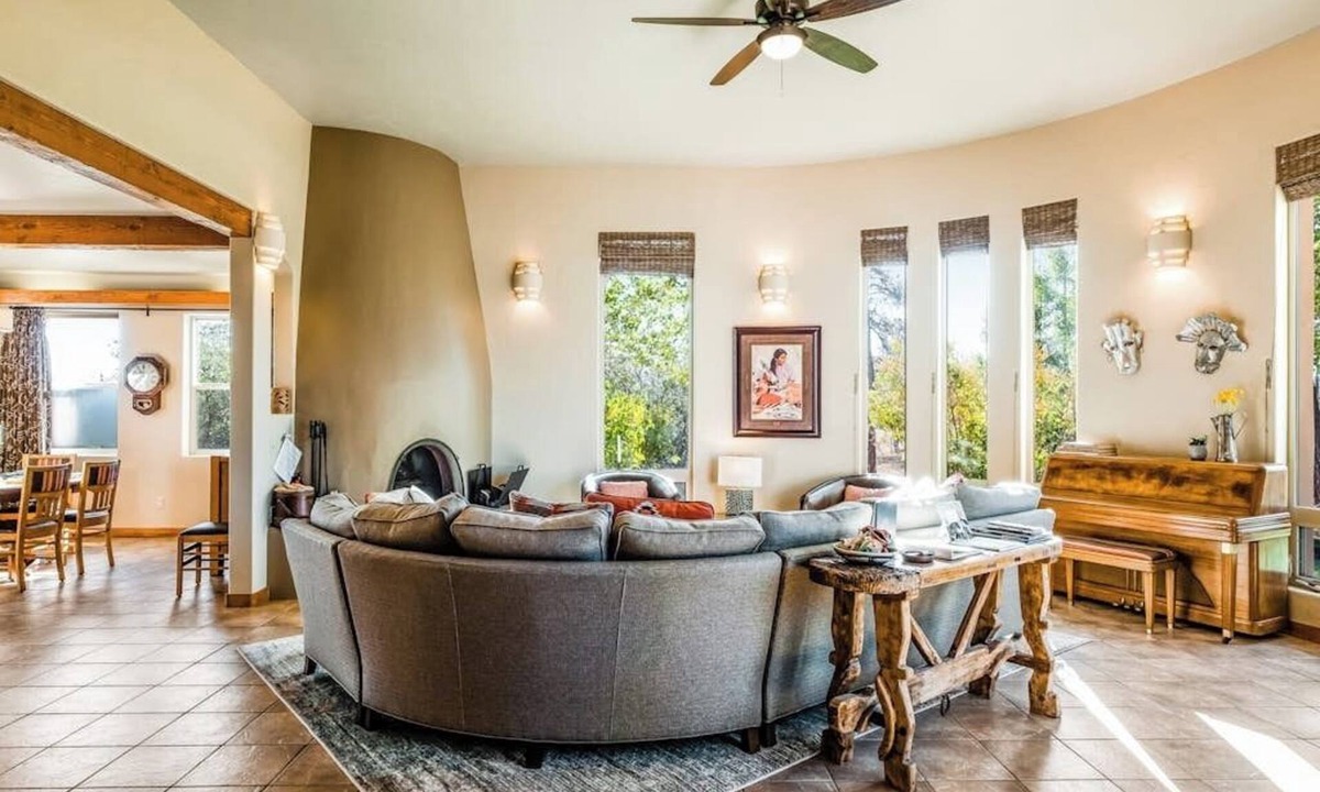Pagosa Springs House | Modern adobe-style home w/balconies & fireplace - close to Pagosa Springs