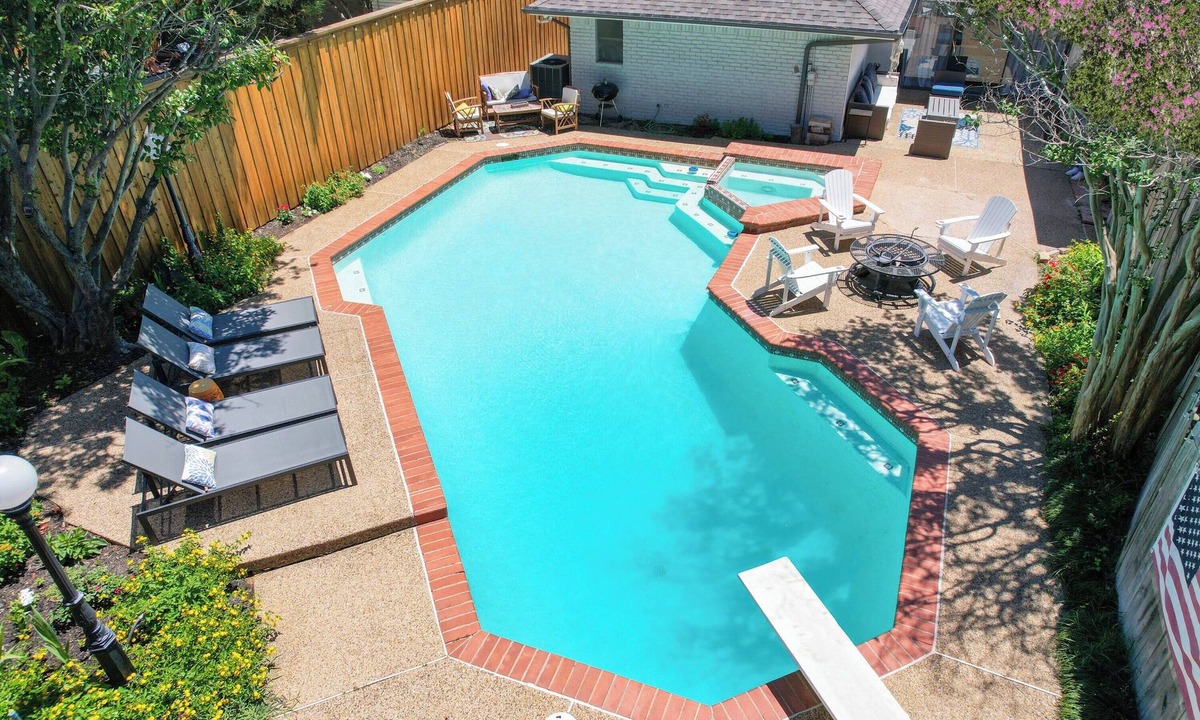 Lake Highlands House | Modern Home with a Firepit, Heated Pool & Spa
