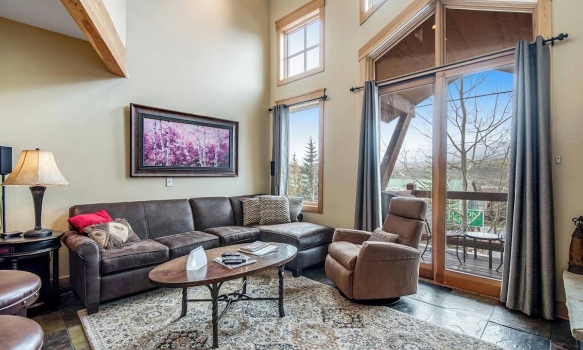 Dillon House | Mountain View Townhome w/Private Deck, Electric Grill, WiFi, & Gas Fireplace