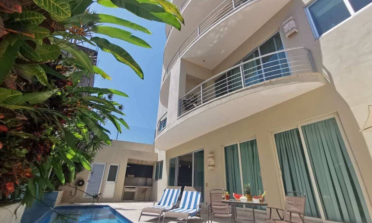 Puerto Vallarta Apartment | Newly Remodeled, Private Balconies, Pool and BBQ