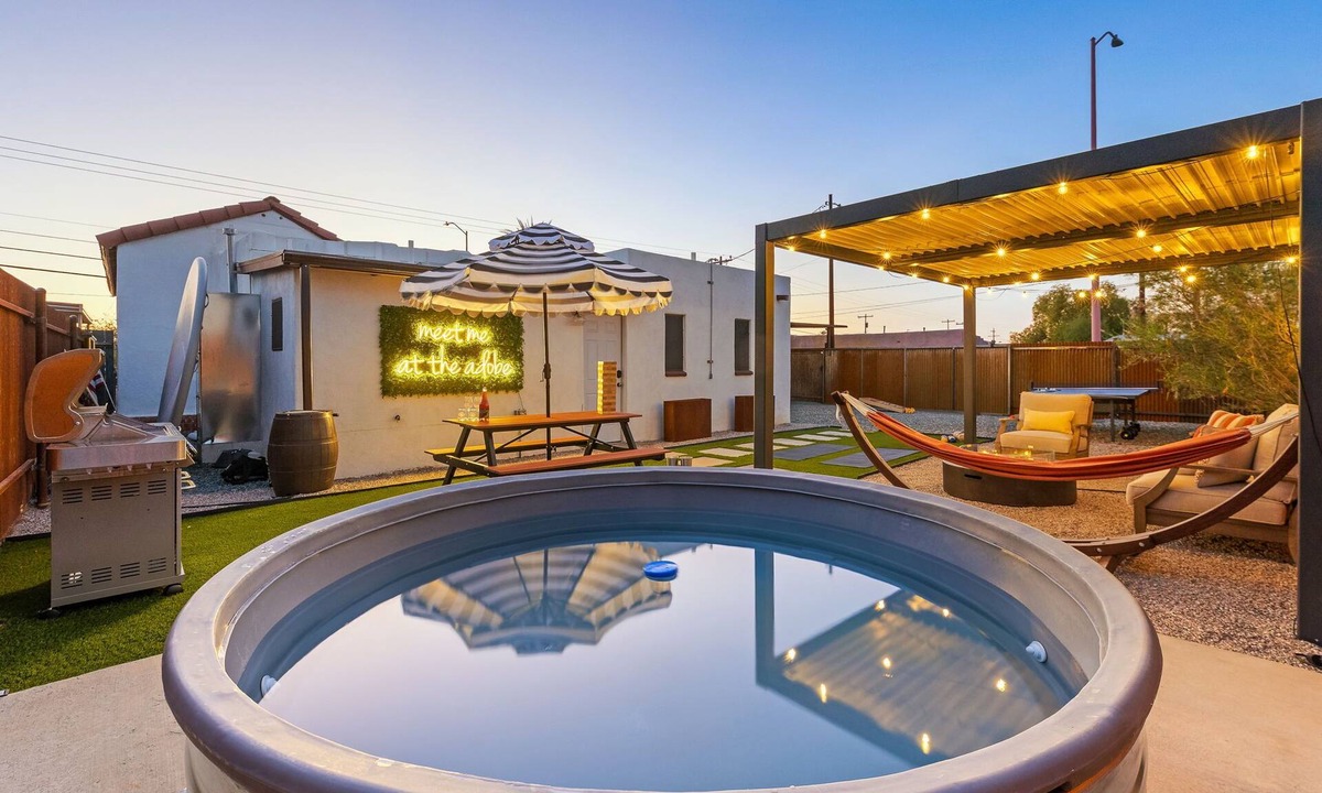 South Tucson House | Newly Renovated Downtown Adobe Oasis w/Pool, BBQ, Firepit, Games