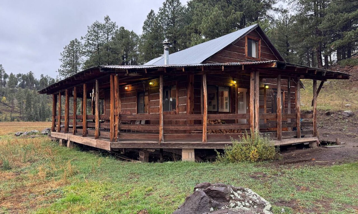 Alpine Cabin | Off-Grid Cabin w/Meadow in White Mountains. 45m from Alpine near Black River