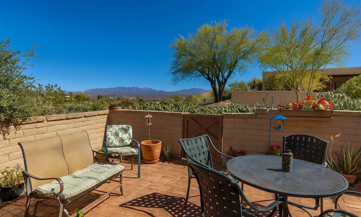Desert Hills Estates House | Peaceful Desert Hills Retreat – Furnished 2BR with Mountain Views & Patio