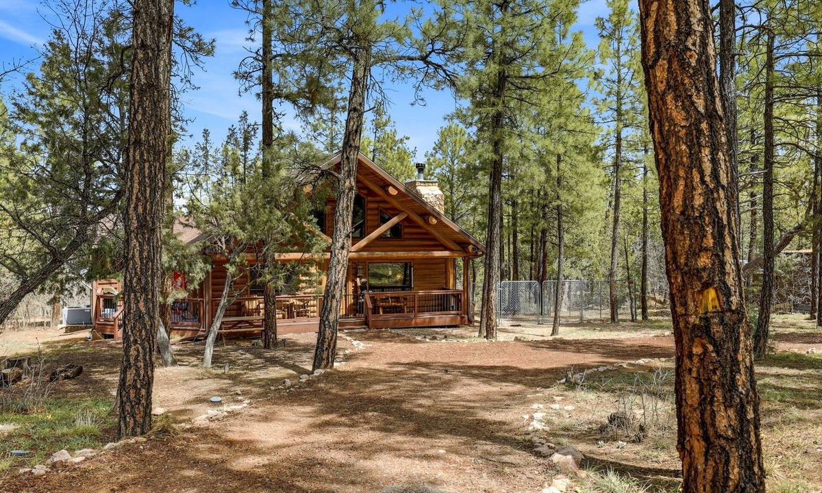 Pinetop-Lakeside Cabin | Private Dog Friendly Log Cabin on 2 Acres No Front Neighbors