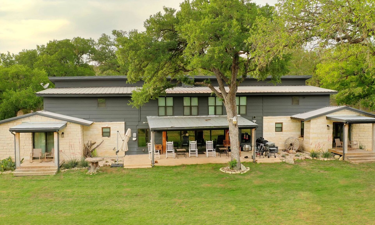 Hunt House | Private Riverfront, HOT TUB, Game room & 4 Patios overlooking the Guadalupe!