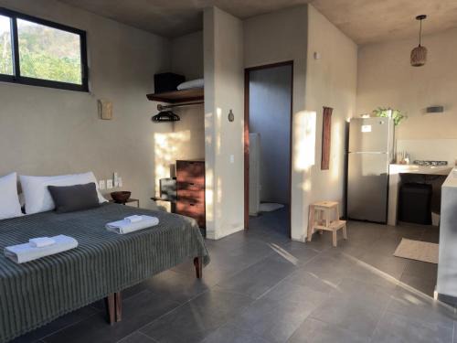 Troncones House | Quiet Oceanside Casita Private Kitchen & Bath