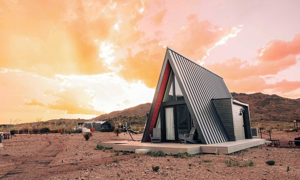 Study Butte-Terlingua Cabin | Stardust Big Bend Luxury A-Frame#4 great view