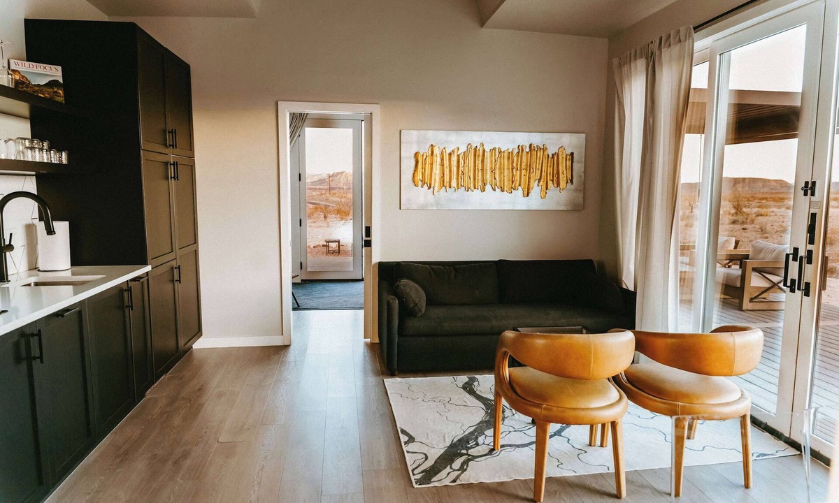 Study Butte-Terlingua Cabin | Stardust Big Bend Luxury A-Frame#8 with a fab view