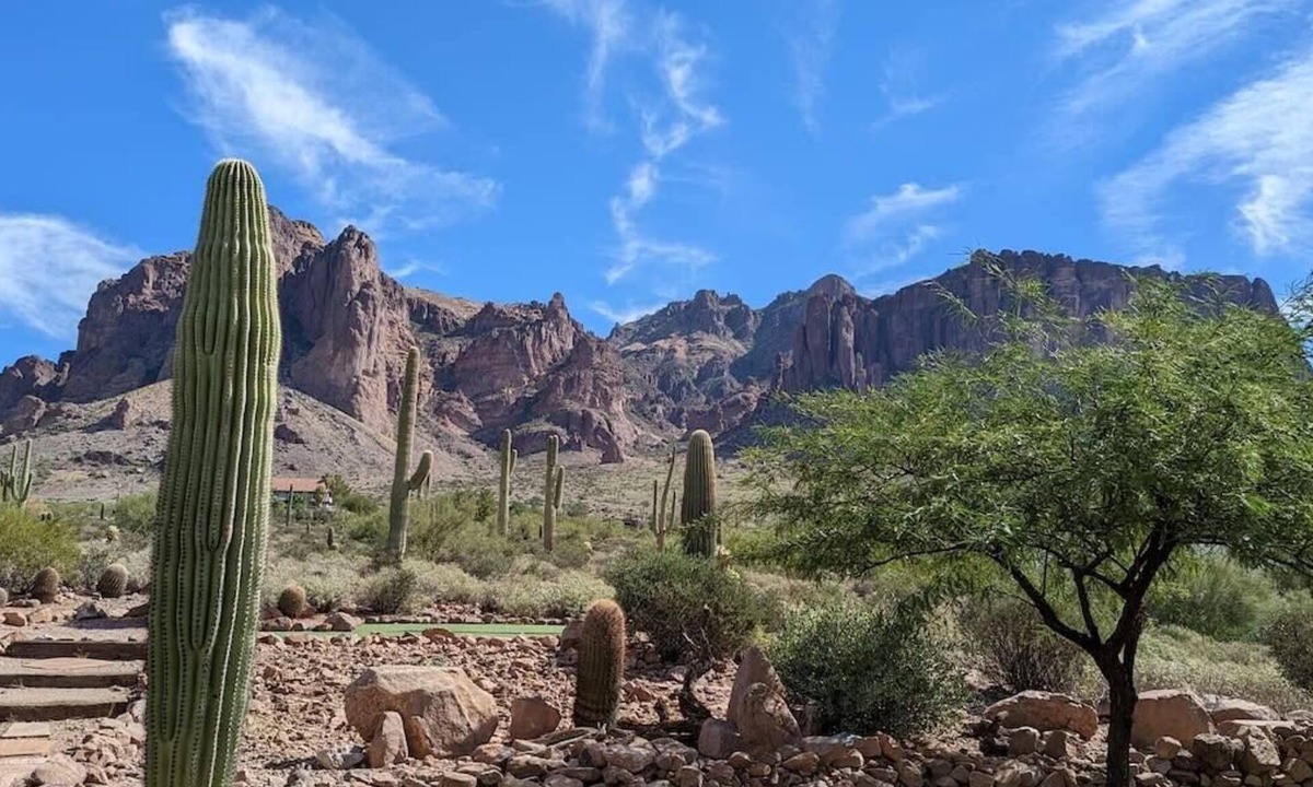 Apache Junction House | Stunning Desert Views Putting Green Patio Hiking
