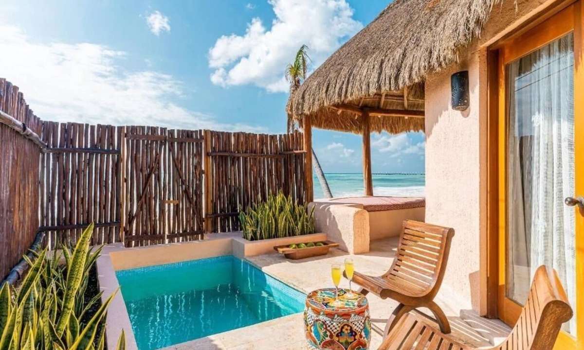 Downtown Hotel | Two Ocean Front King Bed | Mahekal Beach | Plunge Pool & Private Outdoor Space
