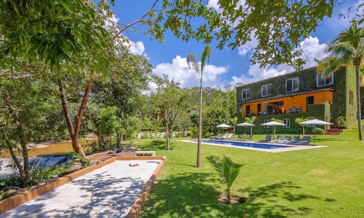 El Tuito Villa | Villa Cascada Luxury Riverfront Retreat, Villa Cascada Riverfront Pickleball Resort