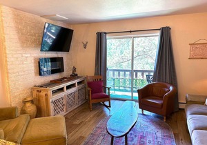 Bright, newly updated condo with river view off deck, close to the National Park