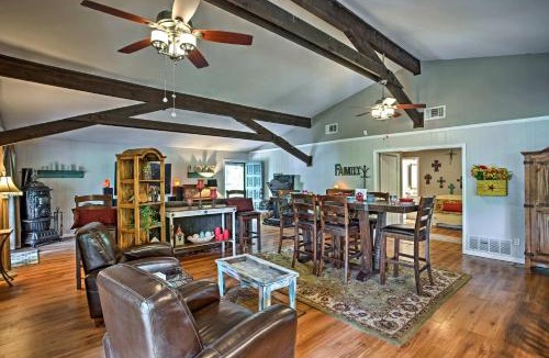 Log Cabin House | 1-Acre Rustic Lake Resort with Outdoor Entertainment
