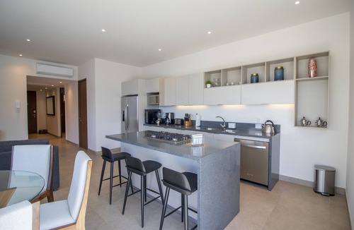 Emiliano Zapata Condo | 2BD/3BA Wrap Around Terrace Rooftop Pool Gym and Parking