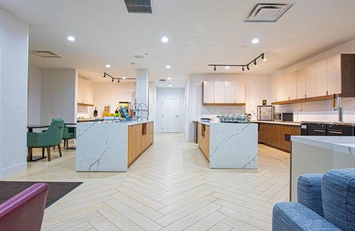 Lafayette Apartment | Accessible 1BR King | Roll-In Shower Suite