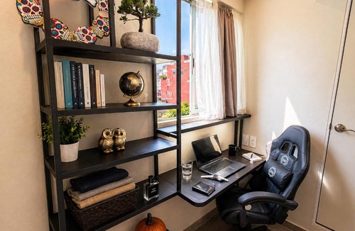 Coyoacan Apartment | Alojamiento de habitación y baño privado con Todo Incluido Alimentos-Bebidas a 3 Min del Estadio - Terraza - Servicios Exclusivos