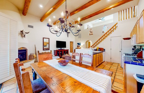 Rancho Villas House | Attractive home with private pool, spa, patio, AC, & W/D - near attractions