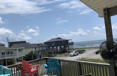 Acapulco Village House | Beach viewing from deck, living, dining, kitchen, in your king size Nectar bed.