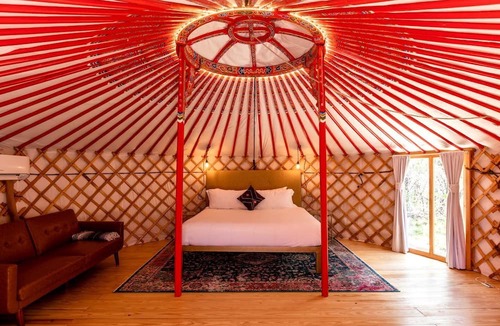 Dripping Springs Cabin | Beautiful Secluded Yurt with Hot Tub in Dripping Springs, Texas