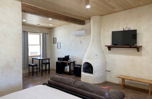 Terlingua Hotel | Big Bend Lodging at Ten Bits Ranch | Room #9 (Barber Shop)