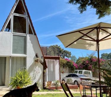 Santa Catarina Barahona Ski Chalet | Cabin loft, barbecue, fire pit, terrace