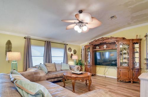 Port Bolivar House | Canal-Front Gilchrist Home w/ Pool - Walk to Beach