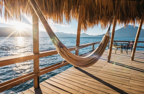 Santa Cruz La Laguna House | Casa de Larry, Lakefront 3 Bedroom Villa, Private Deck and Palapa over the Lake