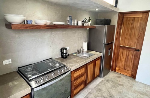 Los Zacatitos House | Casa Moonshine Three Casitas- Private pool, AC, short walk to a beautiful beach!