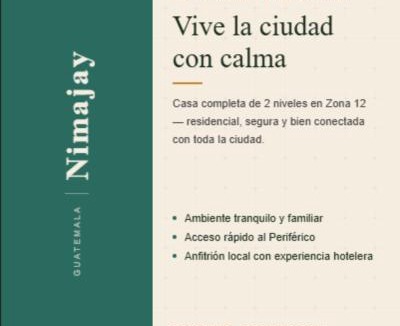 Zona 12 House | Casa Nimajay - zona 12 - Ave Petapa - Guatemala City