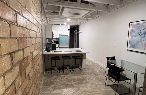 Harlingen Apartment | Charming 1200 sq ft studio in Downtown Harlingen with a Speakeasy feel, a Gem