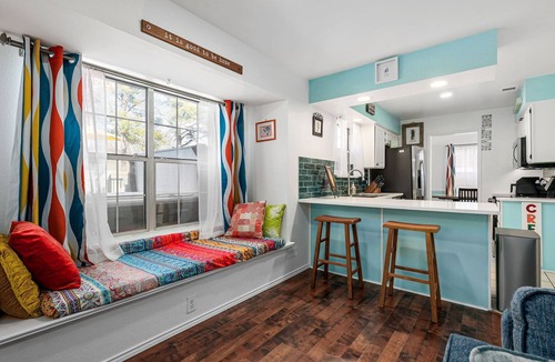 Burleson House | Cheerful Home, with Big Private Fenced Yard, & Big Hot Tub