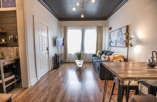 Downtown Apartment | Chic Getaway Downtown Hub Luxe Linens Near Transit