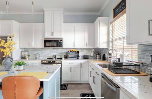 Emory House | Christian-Inspired 3BR, 2BA Haven w/Fire Pit & Fitness Room/Emory