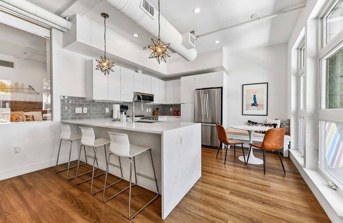 River North Art District Condo | Dog-Friendly 2BR Boho Loft in RiNo | Walk to Mission Ballroom & Breweries