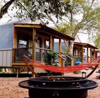 Seguin Other | Dream Glamping Destination: Stunning Tented Cabin on the Geronimo Creek in Seguin, Texas