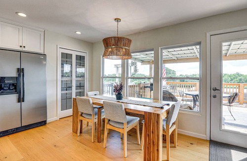 Dickinson Apartment | Elegant Waterfront Retreat w/Dock in Dickinson