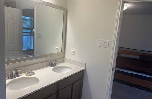 Katy House | Enjoy the Master bedroom, bath, and closet in one room , Crystal Lagoon, AC