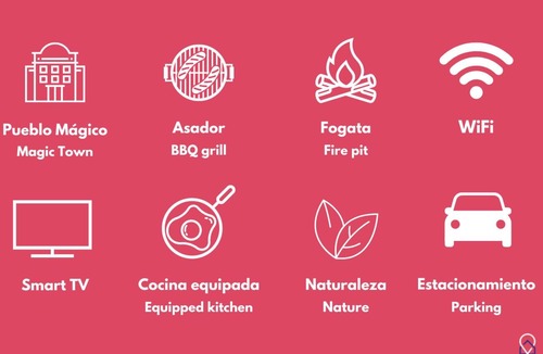 Queretaro House | Family cabin for 10 + Campfires, BBQ & WiFi