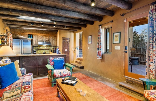 Historic Eastside House | Genuine Santa Fe Work of Art | Near Canyon Rd | Patio | 2 Masters